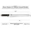 Shun Classic DM0778 - Hollow Ground Brisket Knife - 12.0" AUS-8A Blade - Ebony Color Pakkawood Handle - Wood Saya