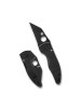 Spyderco C264GMCBKP MicroJimbo SALT - 2.45" Black DLC Finish CPM-MagnaCut Wharncliffe Blade - Bi-Directional Caribbean Texture Black G-10 Handle