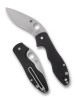 Spyderco C276GP Schempp Retract - 3.4" Satin Finish Plain Edge 9Cr18MoV Blade - Black G-10 Handle