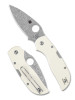Spyderco C152GPIVD Chaparral - 2.8" Damasteel Blade - Ivory G-10 Handle - Back Lock