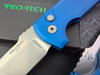 -Tech Rockeye AUTOMATIC - 3.4" Stonewash CPM-MagnaCut Blade - Blue Hard Anodized 6061-T6 Aluminum Handle - LG3101-BLUE