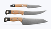 Benchmade 3 Piece Cutlery Set - Wildcoast Chef, Meatcrafter Hybrid Utility & True Paring - Stonewash Finish CPM-154 Blades - Maple Valley Richlite/G-10 Handle Scales - 4005-02