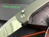 Pro-Tech Scapegoat AUTOMATIC - 3.0" Mike Ire Compound Grind 154CM Blade - Green Anodized 6061-T6 Aluminum Handle - RAMON CHAVEZ DESIGN - 2026.SCAPEGOAT.COMPACT.003