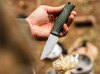 Boker Solingen Bronco Mini Bushcraft - 3.5" CPM-3V Scandi Grind Blade - Textured Green TPE Handle - Black Kydex Sheath - 121518