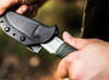 Boker Solingen Bronco Mini Bushcraft - 3.5" CPM-3V Scandi Grind Blade - Textured Green TPE Handle - Black Kydex Sheath - 121518