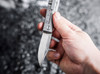Boker Solingen BRLW Metorite Damast Platinum Edition - 2.56" Meteorite Damascus Blade - Textured Titanium Frame Lock Handle - LIMITED EDITION - 110676DAM