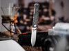 Boker Plus Atlas Droppoint TS Lockback Folder - 2.87" D2 Drop Point Blade - Black Stonewash Finish Stainless Steel Handle - 01BP0064