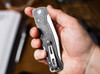 Boker Plus Atlas Backlock Big Folder - 3.54" Sandvik 12C27 Clip Point Blade - Black Stonewash Finish Stainless Steel Handle - 01BP0062