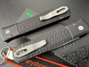 Pro-Tech 926-LHBW LTD Godfather "LEFTIE" AUTOMATIC - 4.0" Black DLC Finish 154CM Blade - Jigged Milling Black Anodized 6061-T6 Aluminum Handle
