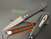 Pro-Tech 926-LHBW LTD Godfather "LEFTIE" AUTOMATIC - 4.0" Black DLC Finish 154CM Blade - Jigged Milling Black Anodized 6061-T6 Aluminum Handle