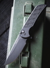 Pro-Tech MX106-NEXUS Mordax Flipper - 3.75" Black DLC Finish CPM-MagnaCut Blade - Black Anodized NEXUS Textured 6061-T6 Aluminum Handle