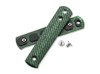Boker BFF Packlite Handle Scale Set - Bottle Green Linen Micarta - Stainless Steel Screws Included - 190683