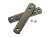 Boker BFF Packlite Handle Scale Set - Green Canvas Micarta - Stainless Steel Screws Included - 190680