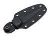 Boker Plus 02BP0002 Pocket Rocket - 2.76" Double Edge Black Stonewash Finish D2 Blade - Black G-10 Scales - Black Kydex Neck Sheath w/Ball Chain
