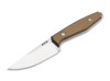 Boker Solingen Daily Knives AK1 Drop Point MagnaCut Gold Fixed Blade - 3.0" CPM-MagnaCut Blade - Gold Anodized Aluminum Scales - Black Leather Sheath w/UltiClip - 129519