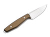 Boker Solingen Daily Knives AK1 Drop Point MagnaCut Gold Fixed Blade - 3.0" CPM-MagnaCut Blade - Gold Anodized Aluminum Scales - Black Leather Sheath w/UltiClip - 129519