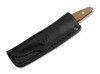 Boker Solingen Daily Knives AK1 Drop Point MagnaCut Gold Fixed Blade - 3.0" CPM-MagnaCut Blade - Gold Anodized Aluminum Scales - Black Leather Sheath w/UltiClip - 129519