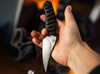 Boker Plus "302" Fixed Blade - 3.38" Nitro-V Blade - Nylon Tsuka-Ito Style Handle Wrap - Black Kydex Sheath w/Belt Clip - 02BP0006