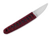 Boker Plus Kissaki - 2.44" 440C Blade - Wine Red Cord Wrapped Hineri-Maki Cross Pattern Handle - Black Kydex Sheath w/Belt Clip - 02BP0026