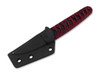 Boker Plus Kissaki - 2.44" 440C Blade - Wine Red Cord Wrapped Hineri-Maki Cross Pattern Handle - Black Kydex Sheath w/Belt Clip - 02BP0026