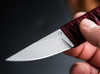 Boker Plus Kissaki - 2.44" 440C Blade - Wine Red Cord Wrapped Hineri-Maki Cross Pattern Handle - Black Kydex Sheath w/Belt Clip - 02BP0026