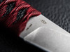 Boker Plus Kissaki - 2.44" 440C Blade - Wine Red Cord Wrapped Hineri-Maki Cross Pattern Handle - Black Kydex Sheath w/Belt Clip - 02BP0026