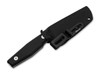 Boker Solingen Daily Knives AK4 Fixed Blade - 3.75" 14C28N Drop Point Blade - Black Richlite Handle - Black Kydex Sheath w/UltiClip - 121000
