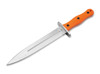 Boker Plus HL Boar Dagger - 9.02" 440C Blade - Orange TPR Handle - Black Nylon Sheath - 02BP0020