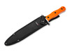 Boker Plus HL Boar Dagger - 9.02" 440C Blade - Orange TPR Handle - Black Nylon Sheath - 02BP0020