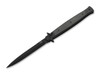 Boker Plus Stiletto 5.0 "All Black" AUTOMATIC - 5.12" 14C28N Single Edge Blade - Stainless Steel Handle w/Black Micarta Scales - 06EX753