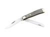 Boker Treebrand Trapper Smooth Grey - D2 Tool Steel Blades - Nickel Silver Bolsters w/Smooth Grey Bone Scales - 110827