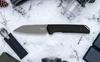 Kershaw 1051 Mini Iridium Fixed Blade - 3.1" Working Finish D2 Reverse Tanto Blade - Black Micarta Handle