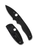 Spyderco C229PBBK Shaman Lightweight - 3.58" Plain Edge Black DLC Finish CTS-BD1N Blade - Black FRN Handle