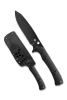 Spyderco FB53GPBK Skoli Fixed Blade - 4.68" 9Cr18MoV Black Oxide Finish Blade - Black G-10 Scales - Boltaron Sheath w/G-Clip