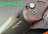Pro-Tech AVALON Thumb Stud Manual Folder - 3.9" DLC Finish MagnaCut Blade - "Del Fuego" Custom Anodized Aluminum Handle - Peace Neighbor Designed - PN1101-B4-DF