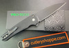 Pro-Tech Malibu Flipper - 3.25" Black DLC Finish Wharncliffe CPM-MagnaCut Blade - Dragon Scale Black Anodized Aluminum Handle - 5336-LTD
