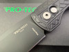 Pro-Tech Vero Synapse 2 AUTOMATIC - 3.5" Black DLC Finish MagnaMax Blade - Black Anodized Herringbone Textured Aluminum Handle - VERO2106-MM