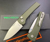 Pro-Tech Scapegoat AUTOMATIC - 3.0" Stonewash Finish MagnaMax Blade - Green Anodized Carbide Textured 6061-T6 Aluminum Handle - RAMON CHAVEZ DESIGN - RCS1105-GREEN