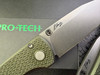 Pro-Tech Scapegoat AUTOMATIC - 3.0" Stonewash Finish MagnaMax Blade - Green Anodized Carbide Textured 6061-T6 Aluminum Handle - RAMON CHAVEZ DESIGN - RCS1105-GREEN