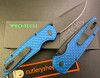 Pro-Tech TR-3 INTEGRITY Thumb Stud Manual Folder - 3.5" Black DLC Finish CPM-MagnaCut Blade - Relic Textured Blue Anodized Aluminum Handle - INT1106-BLUE