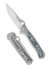 Spyderco lionSTEEL Thyn Folder - 2.94" Satin Finish M390 Blade - Titanium Handle w/Dark Matter Polar Fat Carbon Fiber Inlay - C279TIP