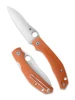 Spyderco Kapara Folder - 3.63" CPM REX-121 Blade - Burnt Orange Handle - C241GPBOR - SPRINT RUN