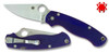 SPYDERCO C81GPDBL2 PARA MILITARY 2. 3.44" CPM-S110V BLADE. MIDNIGHT BLUE G-10 HANDLE. CUTLERY SHOPPE