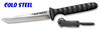 COLD STEEL 53NCT 53NCTZ TANTO SPIKE NECK KNIFE. 4.0" PLAIN EDGE TANTO BLADE. SECURE-EX SHEATH W/BEAD CHAIN LANYARD. CUTLERY SHOPPE