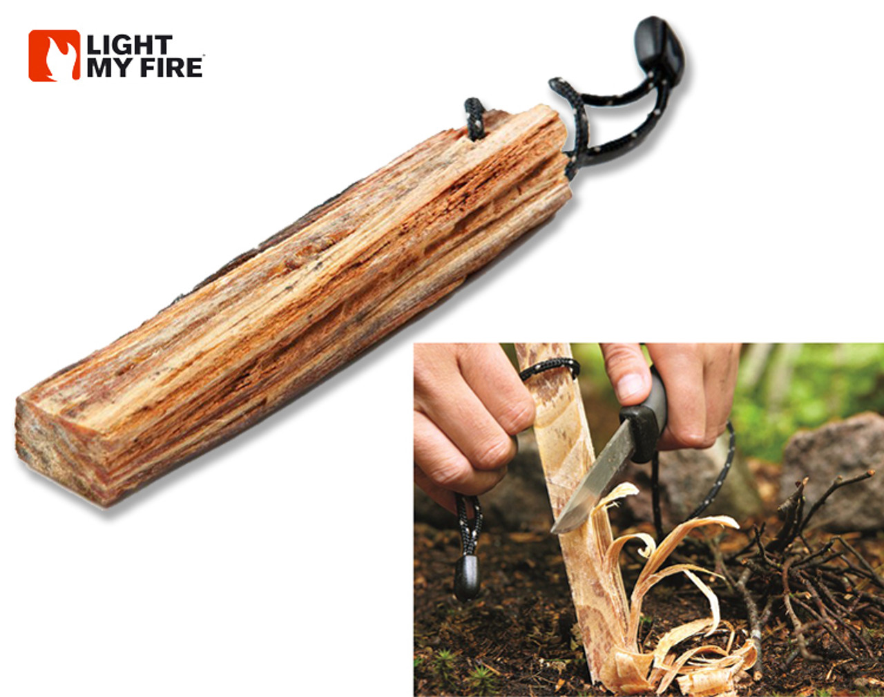 Light My Fire Tinder on a Rope - Fatwood High Resin Content Natural ...