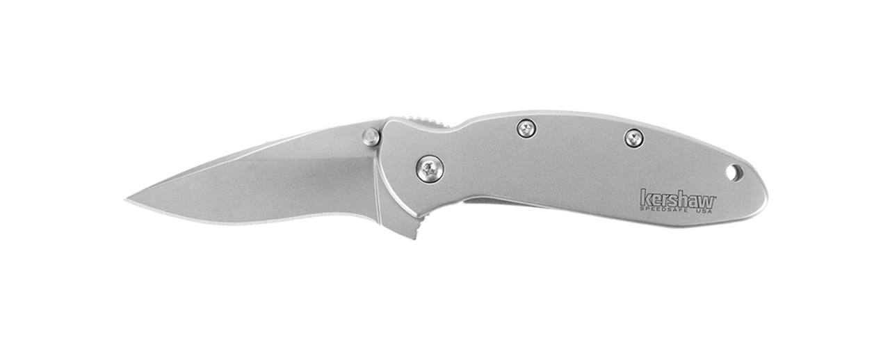 Kershaw Purple Scallion Assist Knife, Plain Blade, 1620PUR