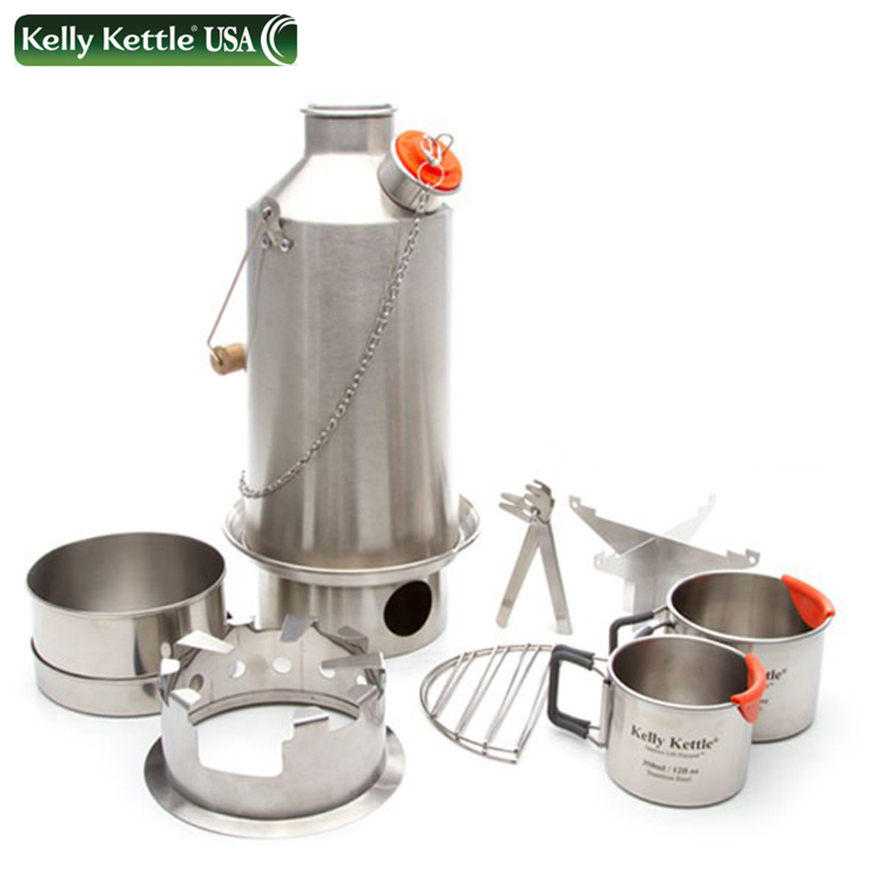 Kelly Kettle 50115 Hobo Stove - To Be Used With Stainless Steel Fire Ring  From Base Camp or Scout To Hold Pots Or Pans - CSI