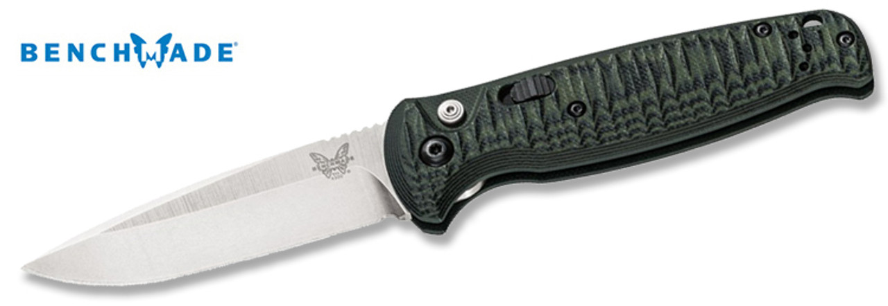 Benchmade Knives: 4300BK-02 CLA - Push-Button Auto - OD Green G-10