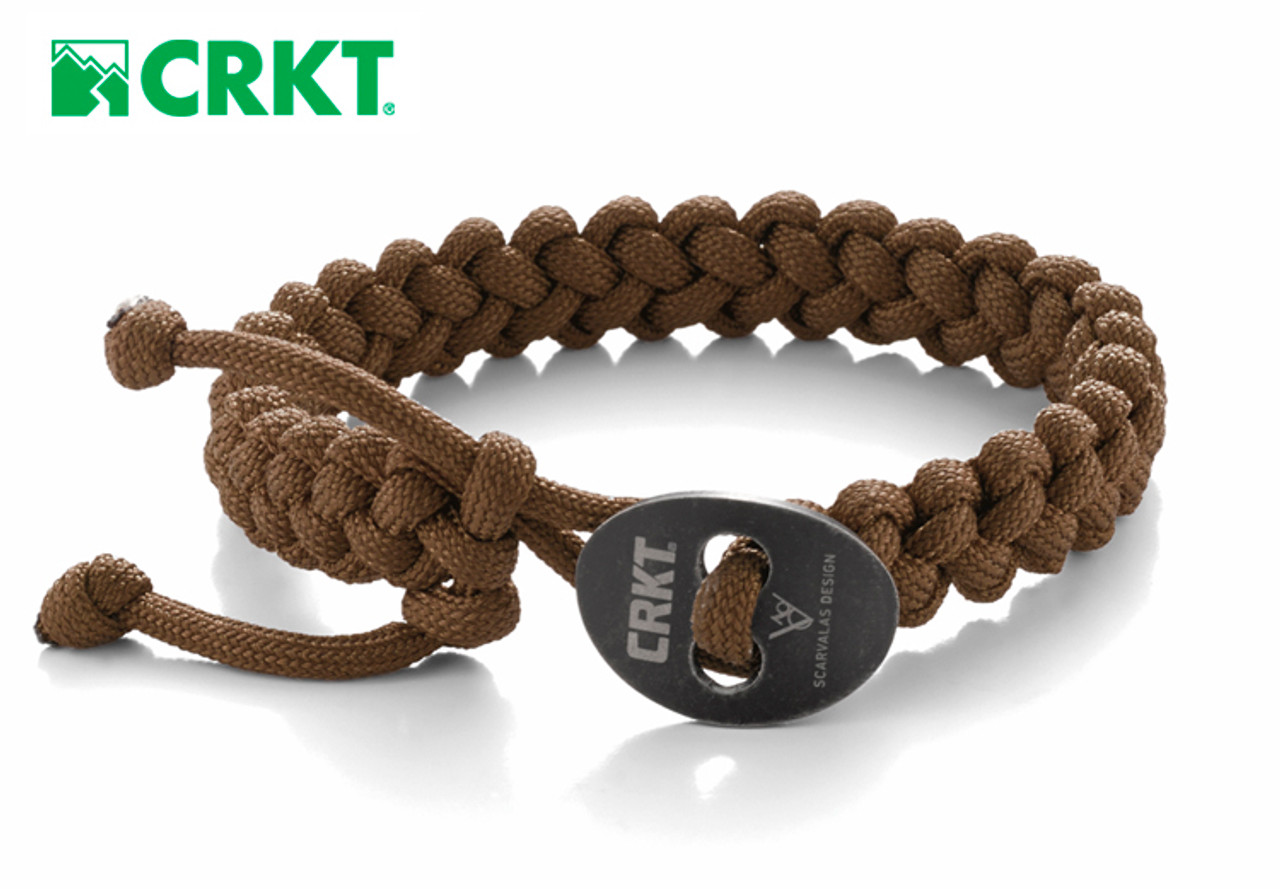 CRKT 9350TL Quick Release Paracord Bracelet – 11” Tan Paracord Bracelet -  CSI