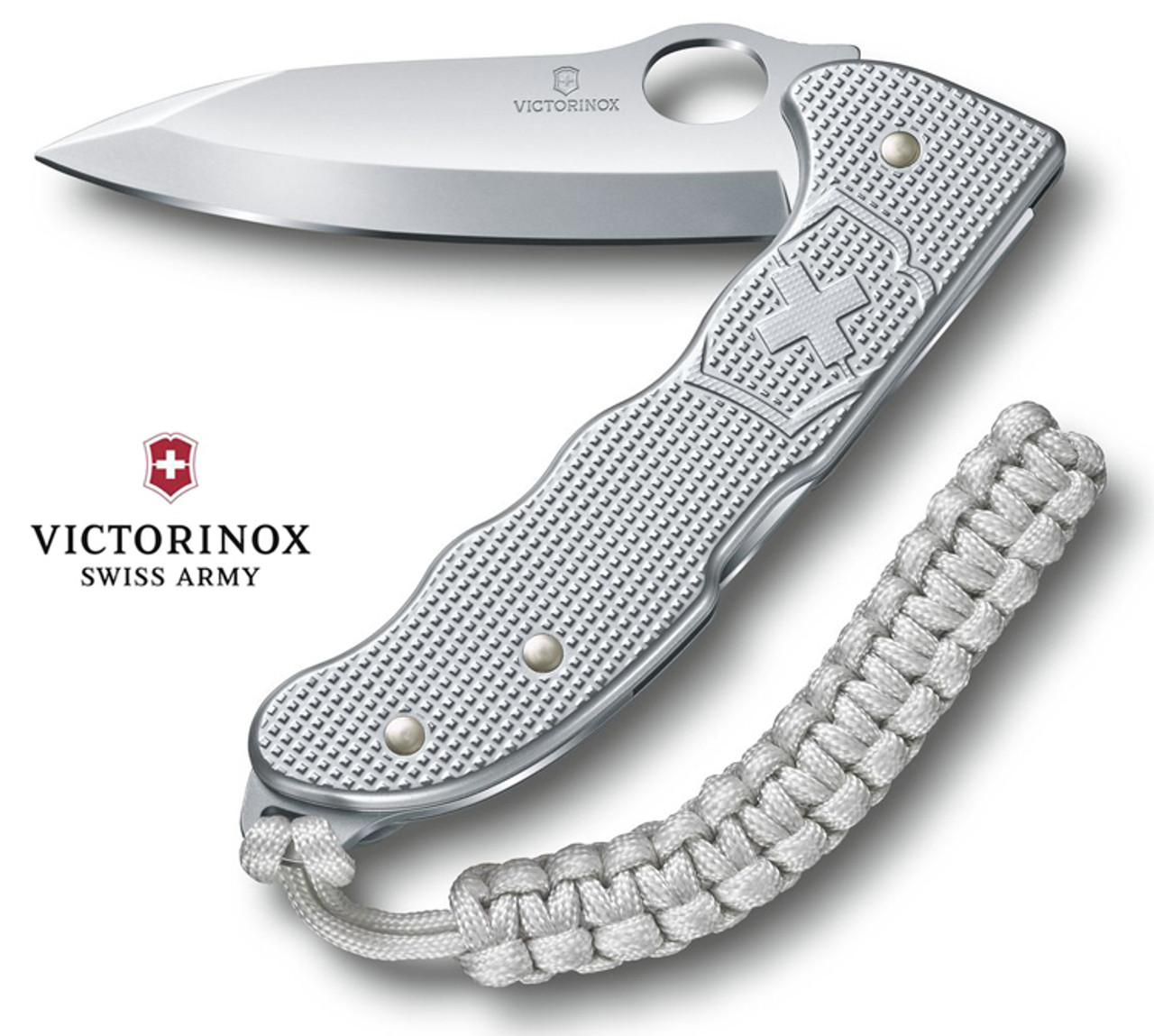 Victorinox Swiss Army 0.9415.M26 Silver ALOX Hunter Pro M Lockblade 130mm  (5.1) w/Pocket Clip & Lanyard